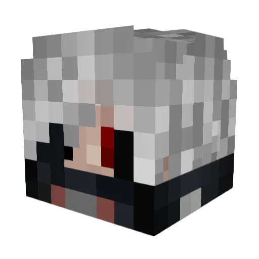 IMACHAD4321 Minecraft avatar head, 3D render