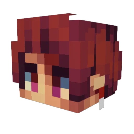 IMATICKET Minecraft avatar head, 3D render