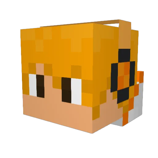 IMBADGAMING Minecraft avatar head, 3D render