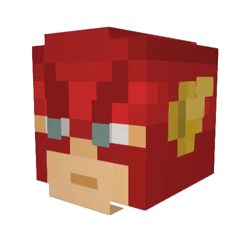 IMDD2X Minecraft avatar head, 3D render
