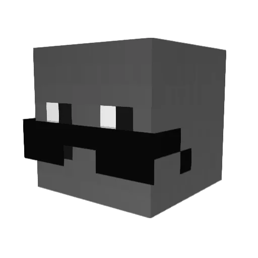 IMDDONG Minecraft avatar head, 3D render
