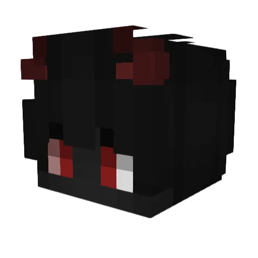 IMDEVIL2 Minecraft avatar head, 3D render