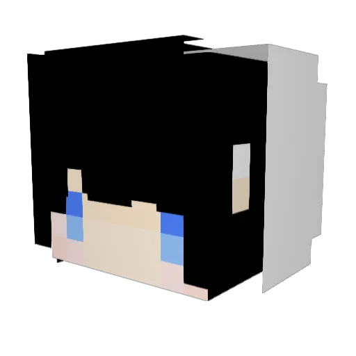 IMF12 Minecraft avatar head, 3D render
