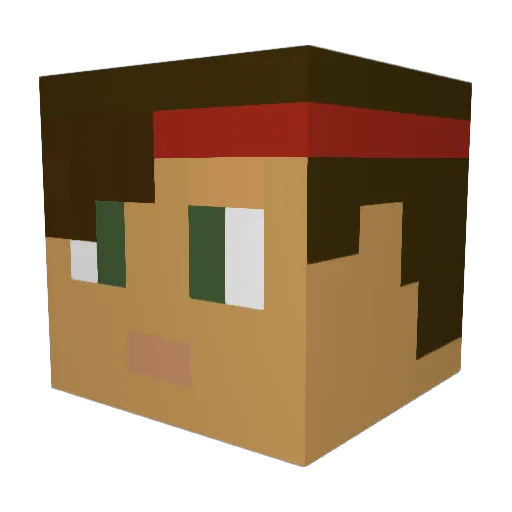 IMFRIENDLY_ Minecraft avatar head, 3D render