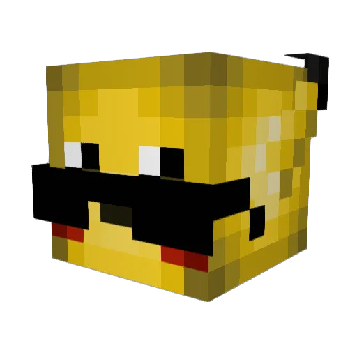 IMHACKEDHELP Minecraft avatar head, 3D render