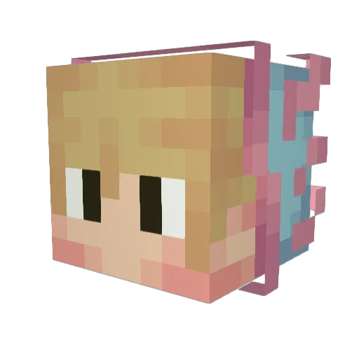 IMJUNGLERUIN Minecraft avatar head, 3D render