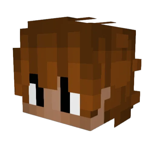IMKukiso Minecraft avatar head, 3D render