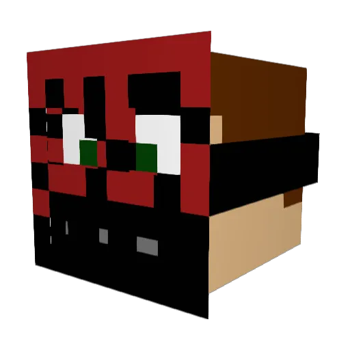 IMLGV69 Minecraft avatar head, 3D render