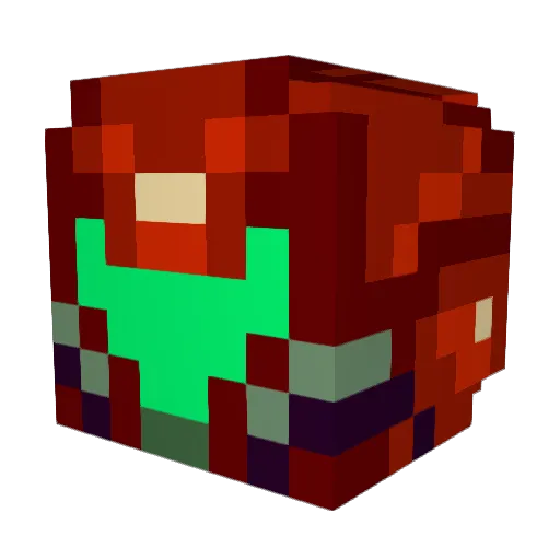 IMLUNDY Minecraft avatar head, 3D render