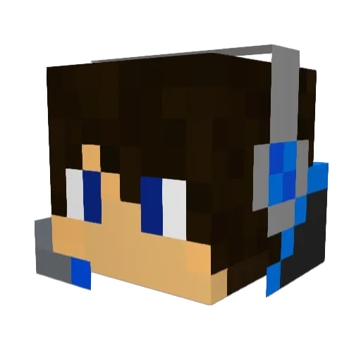 IMNEWB Minecraft avatar head, 3D render