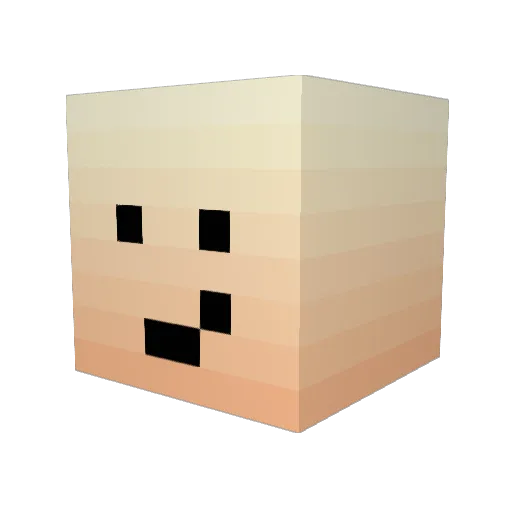 IMOKENPI_877 Minecraft avatar head, 3D render