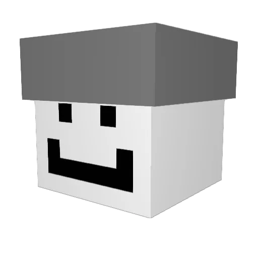 IMOKN Minecraft avatar head, 3D render