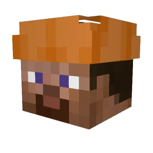 IMPER14L Minecraft avatar head, 3D render