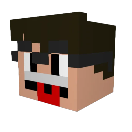 IMPOSTORGD Minecraft avatar head, 3D render