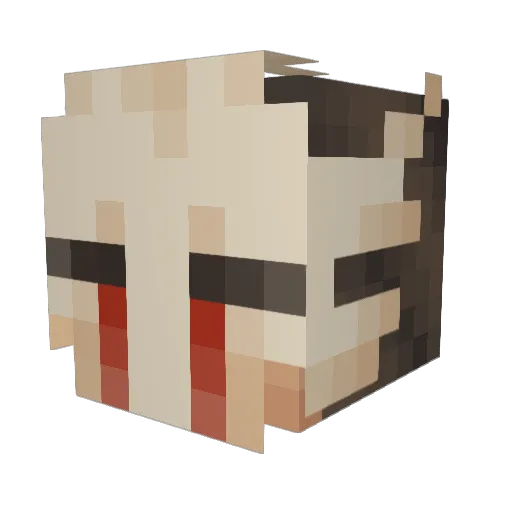 IMPULSEM80 Minecraft avatar head, 3D render