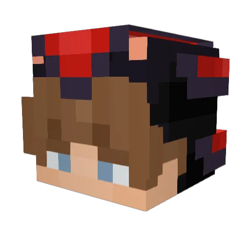 IMRD Minecraft avatar head, 3D render