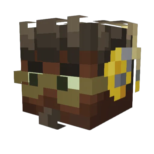 IMS2002 Minecraft avatar head, 3D render