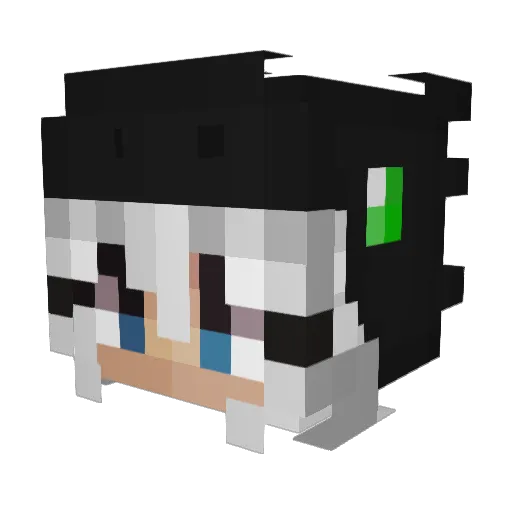 IMSKiiro Minecraft avatar head, 3D render