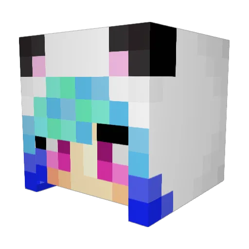 IMSPikER Minecraft avatar head, 3D render