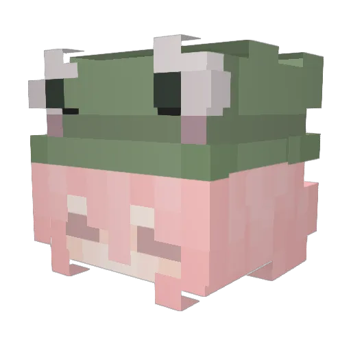 IMS_Doiya Minecraft avatar head, 3D render