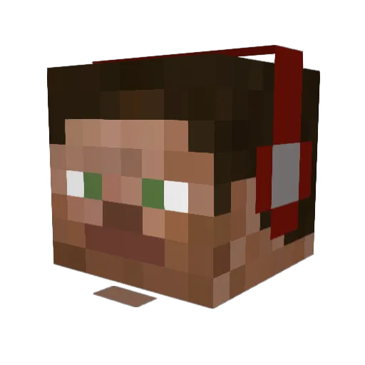 IMTC4U Minecraft avatar head, 3D render