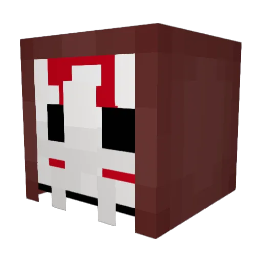 IMYMEC Minecraft avatar head, 3D render