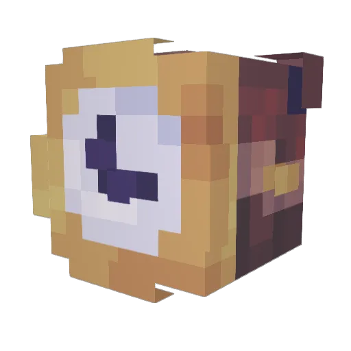 IM_BM0 Minecraft avatar head, 3D render