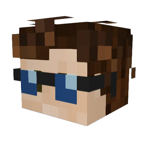 IM_Greene101 Minecraft avatar head, 3D render