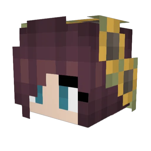 IM_LEXIE Minecraft avatar head, 3D render