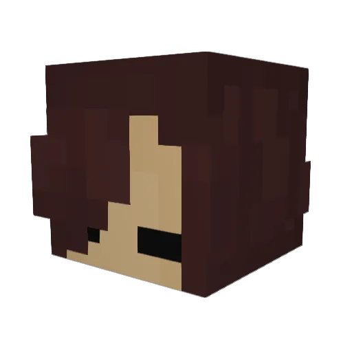 IM_VOLO Minecraft avatar head, 3D render
