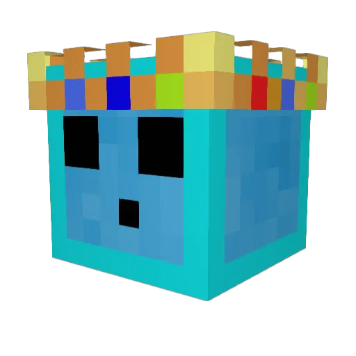 IM_YELLING Minecraft avatar head, 3D render