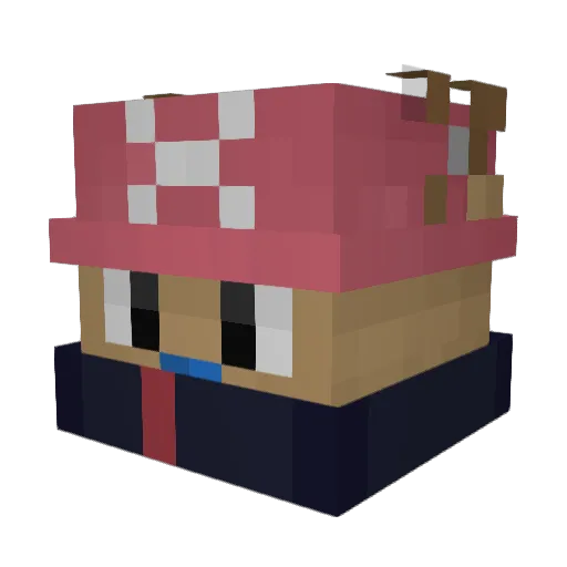 IM_antman123 Minecraft avatar head, 3D render