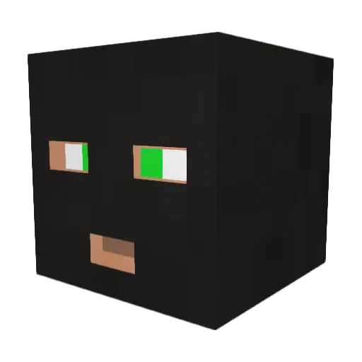 IMadeAde Minecraft avatar head, 3D render