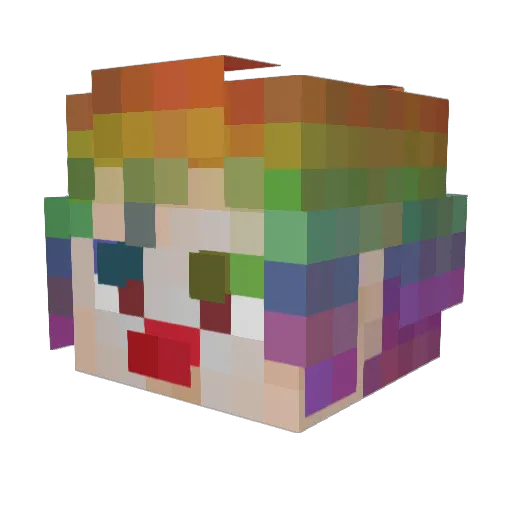 IMalorik Minecraft avatar head, 3D render