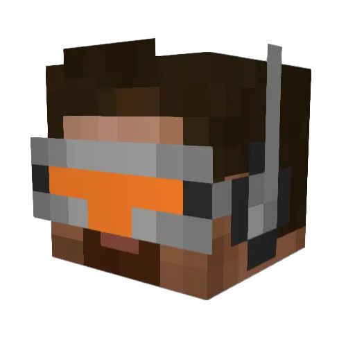IMarushinI Minecraft avatar head, 3D render