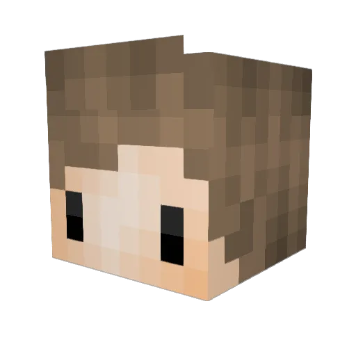 IMining Minecraft avatar head, 3D render