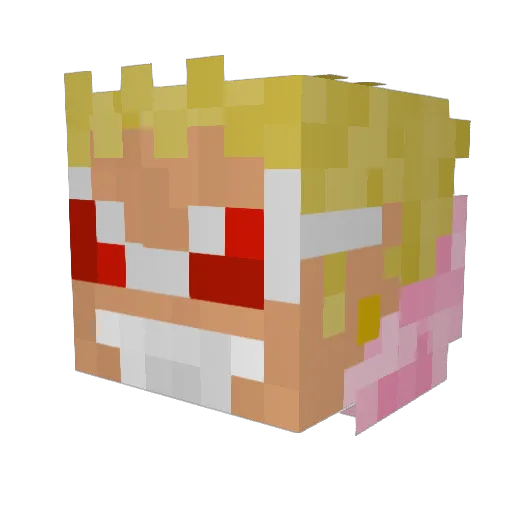 IMissYew Minecraft avatar head, 3D render