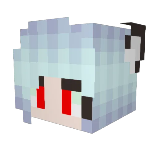 IMonstaGOO Minecraft avatar head, 3D render