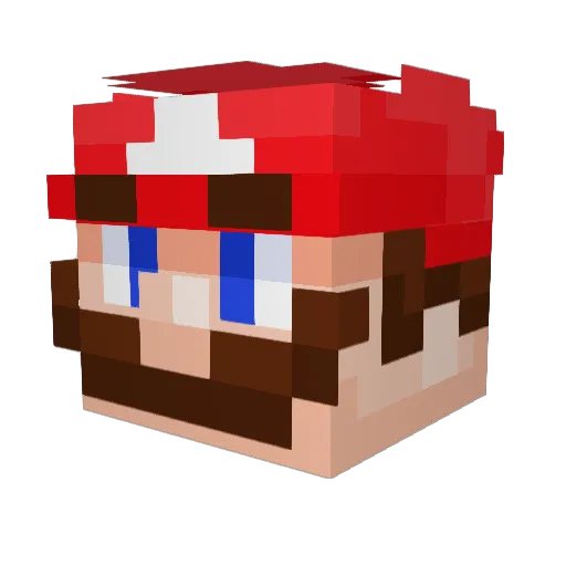 IMonther Minecraft avatar head, 3D render