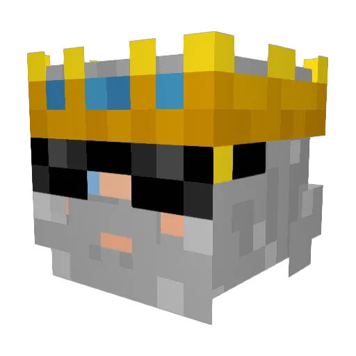 IMriGOD Minecraft avatar head, 3D render
