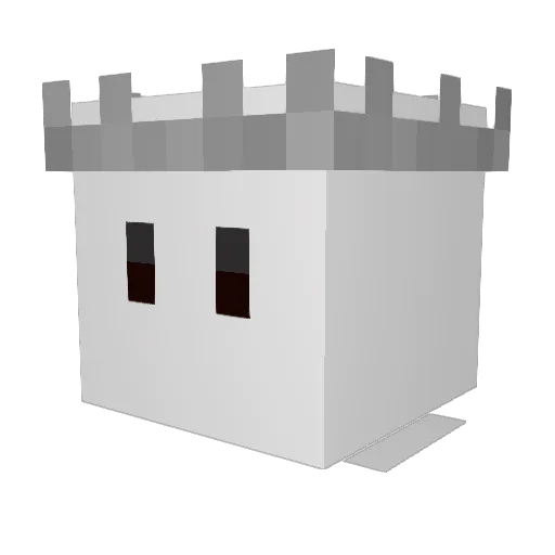IMustBeKing Minecraft avatar head, 3D render