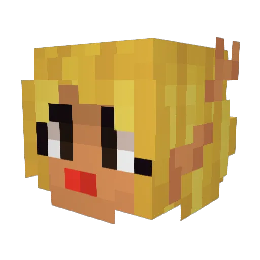 INCOGNITO_FINITO Minecraft avatar head, 3D render