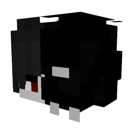 INDCBeast Minecraft avatar head, 3D render