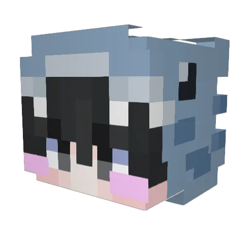 INEEDYOUo Minecraft avatar head, 3D render