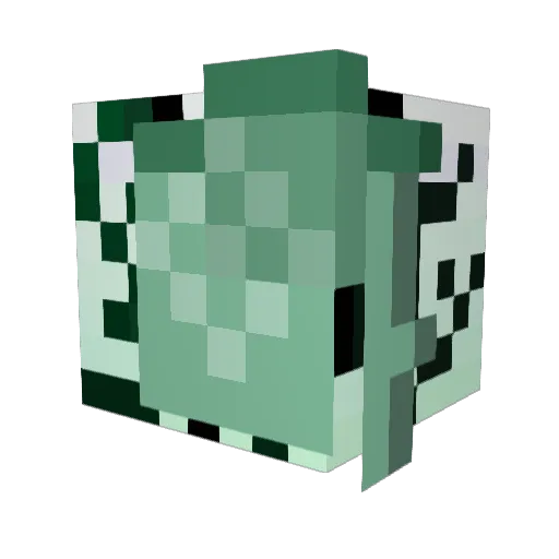 INFAMUS08 Minecraft avatar head, 3D render