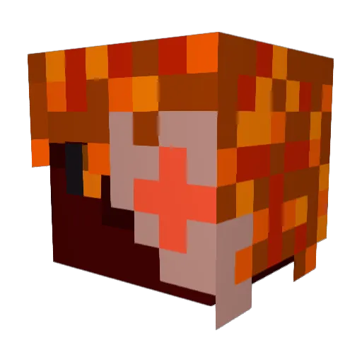 INFERNOFEARR Minecraft avatar head, 3D render