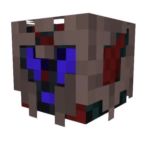INFERNOV Minecraft avatar head, 3D render
