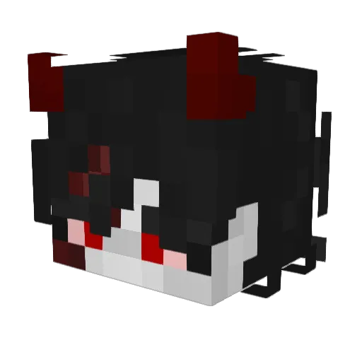 INFERNO_Curse Minecraft avatar head, 3D render
