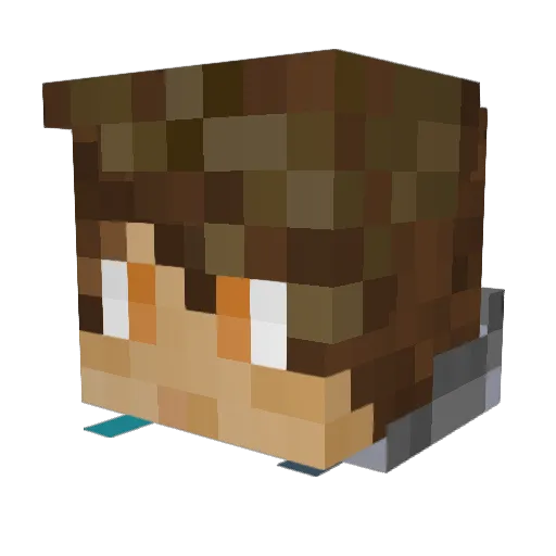 INFINALOOP Minecraft avatar head, 3D render