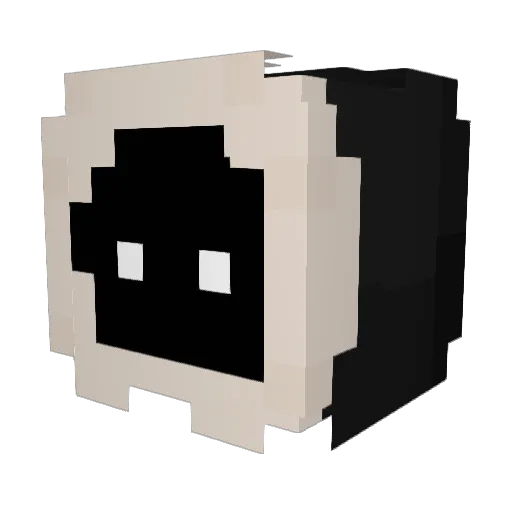 INFINITYAether Minecraft avatar head, 3D render